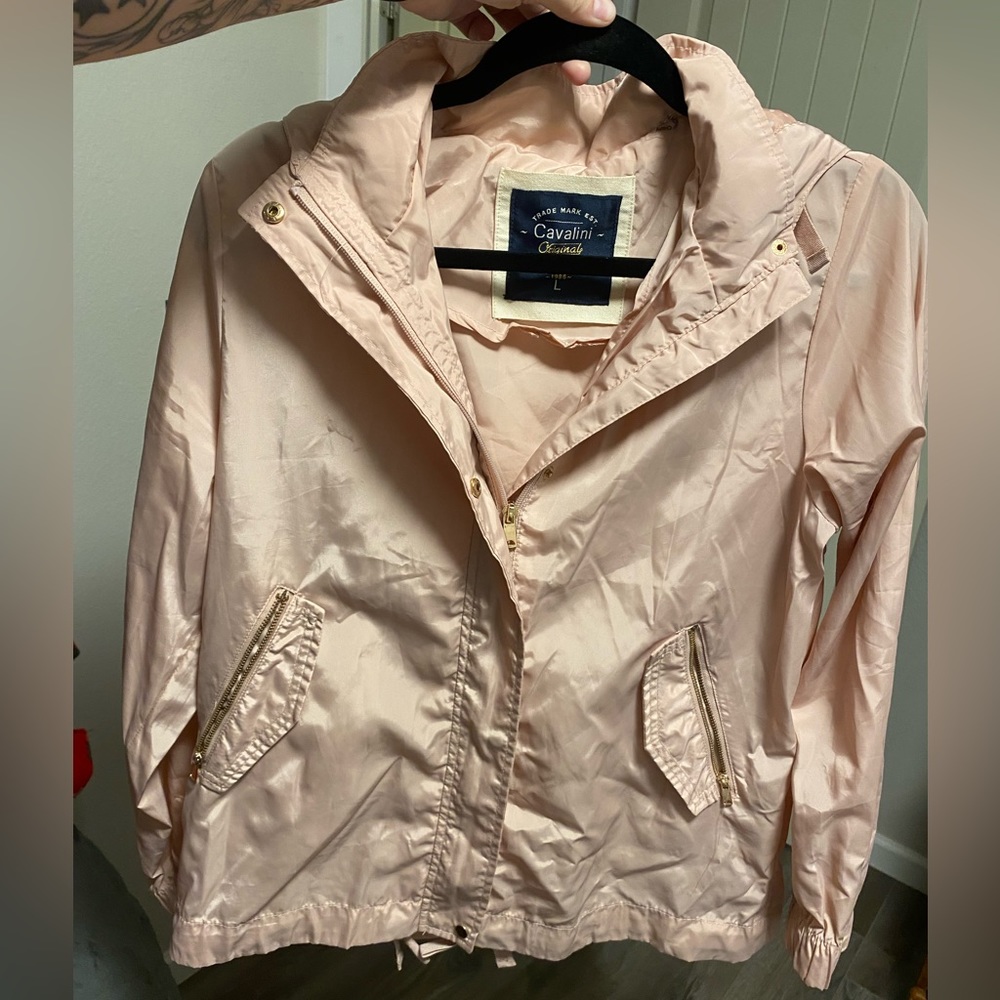 Cavalini Originals light pink rain coat. Size large. Lightweight‎ and adorable!